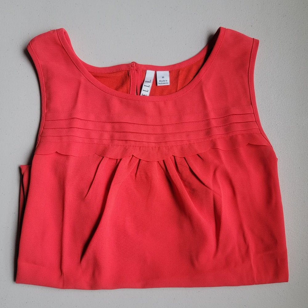 Elle Women's Tank Top Coral/Size Medium